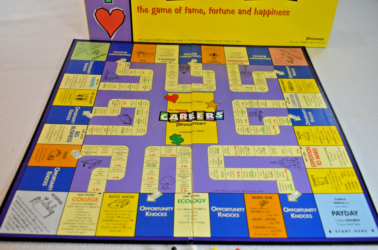 The Original Careers Boar Game 1997 Ages 8- up Complete