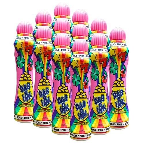 Dab-O-Ink One Dozen 4oz Pink Bingo Dauber 12 Count (Pack of 1),