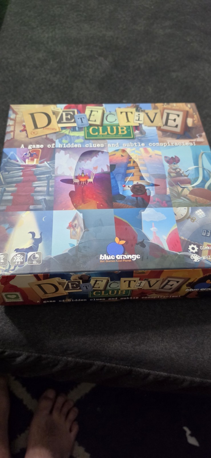 Detective Club Board Game – Blue Orange – Social Deduction – Excellent Condition