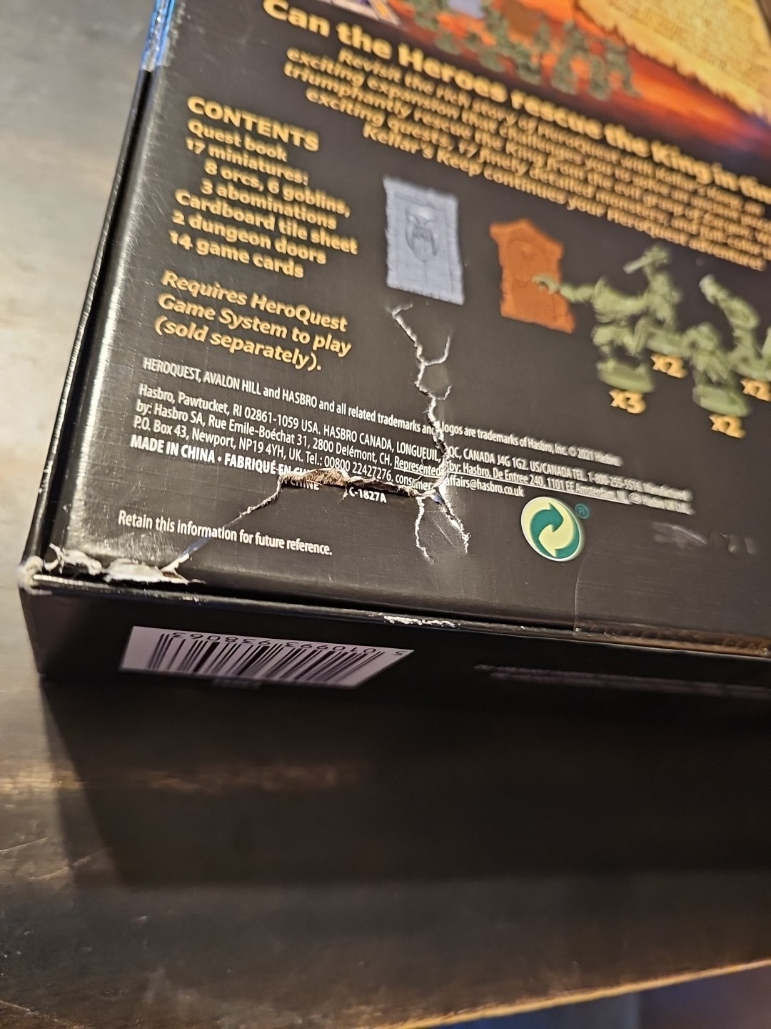 HeroQuest Kellar’s Keep Expansion New Sealed