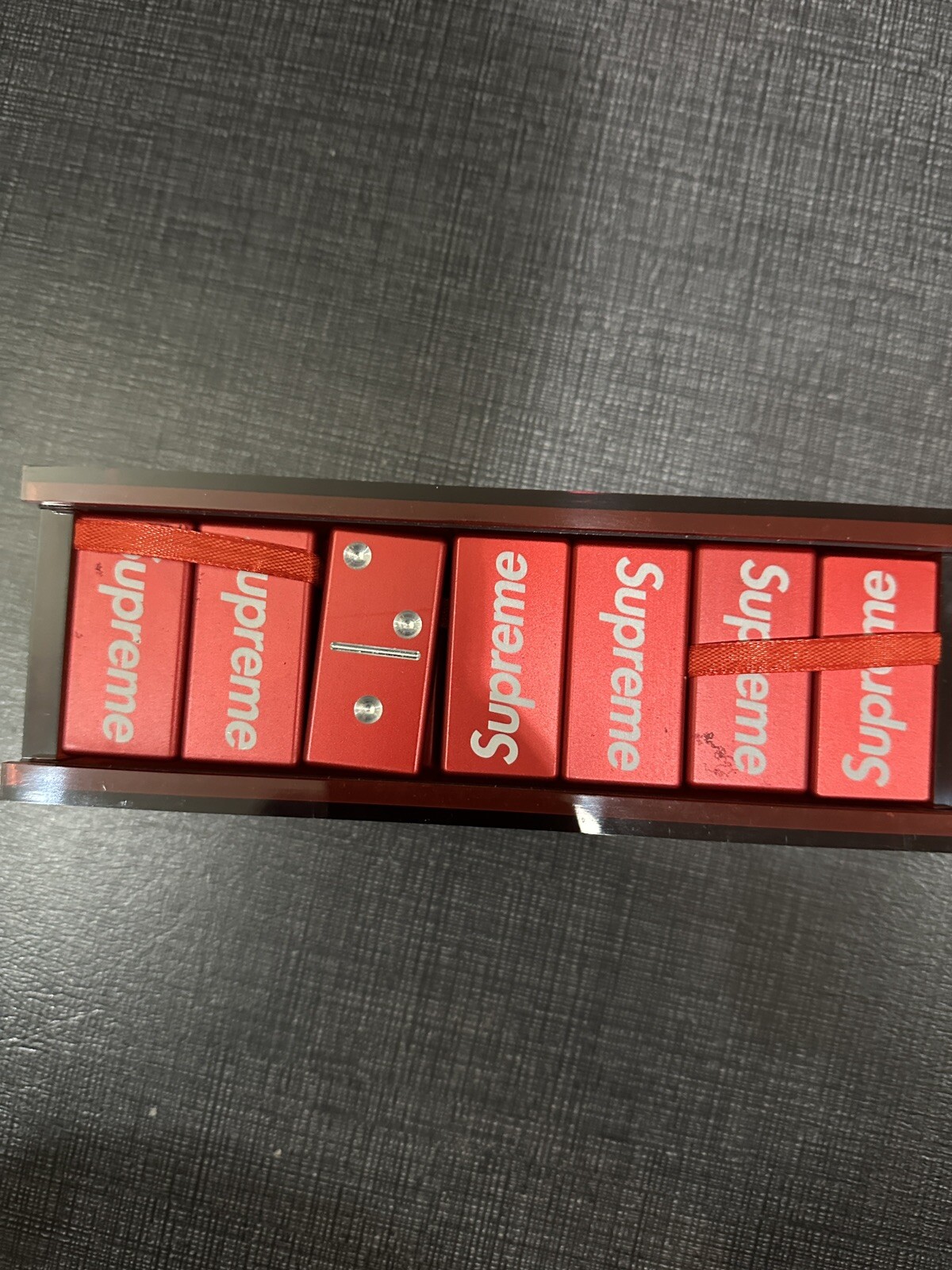 SUPREME/ ALUMINUM DOMINO SET RED/ FW22 WEEK 4 (100% AUTHENTIC) BRAND NEW