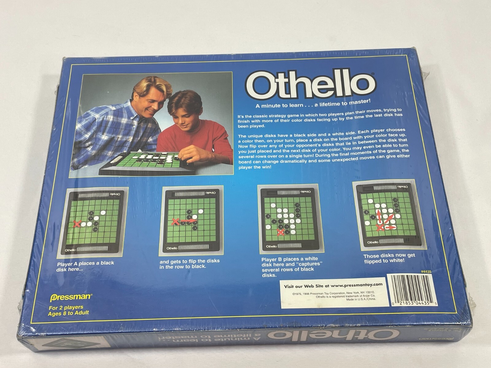 Vintage 1998 Othello Board Game by Pressman New Sealed