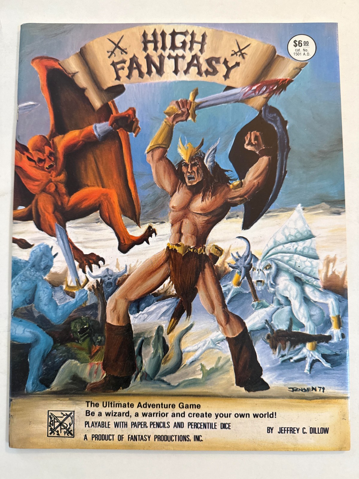 Dillow / Fantasy Productions High Fantasy Role Playing Rulebook