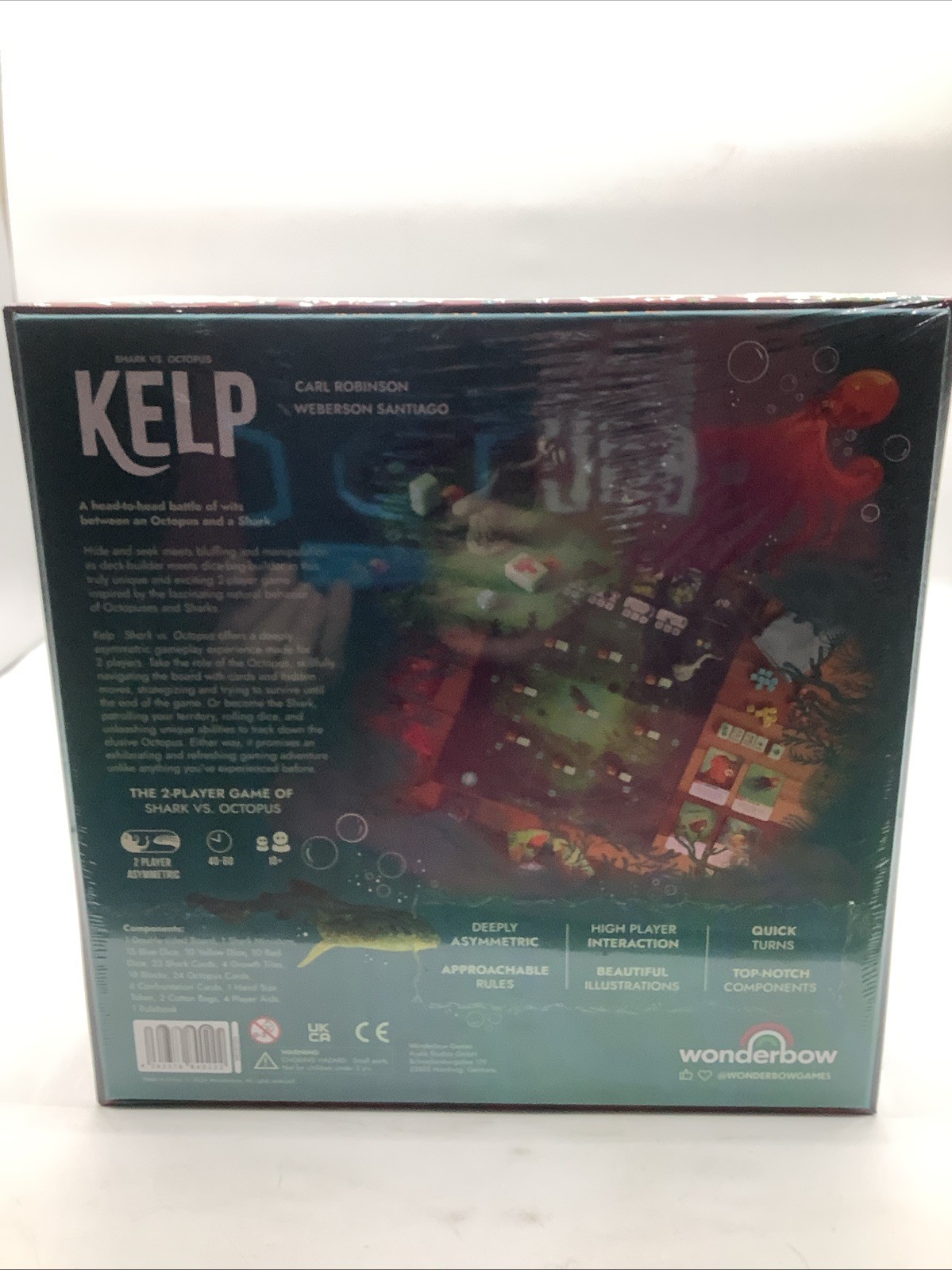 Kelp Shark VS. Octopus Board Game Wonderbow Games 2024 NIB