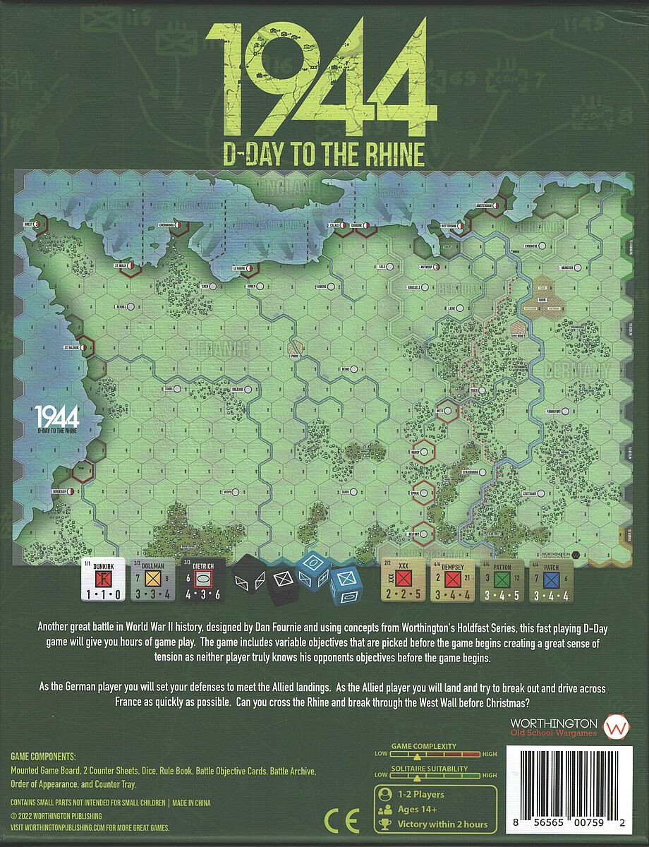 Worthington Games D-Day to the Rhine 1944 NISW