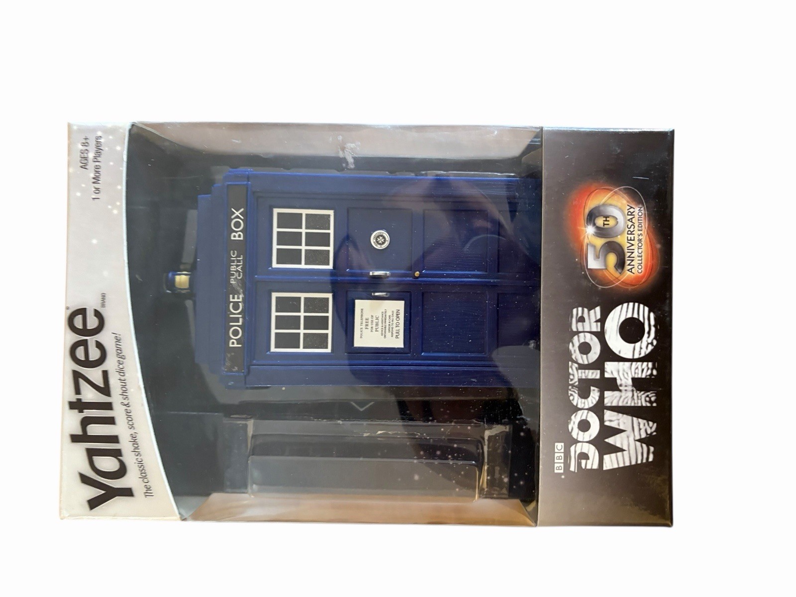 Large Doctor Who Game Lot Clue Yahtzee Trivial Pursuit TARDIS Puzzle Set BBC