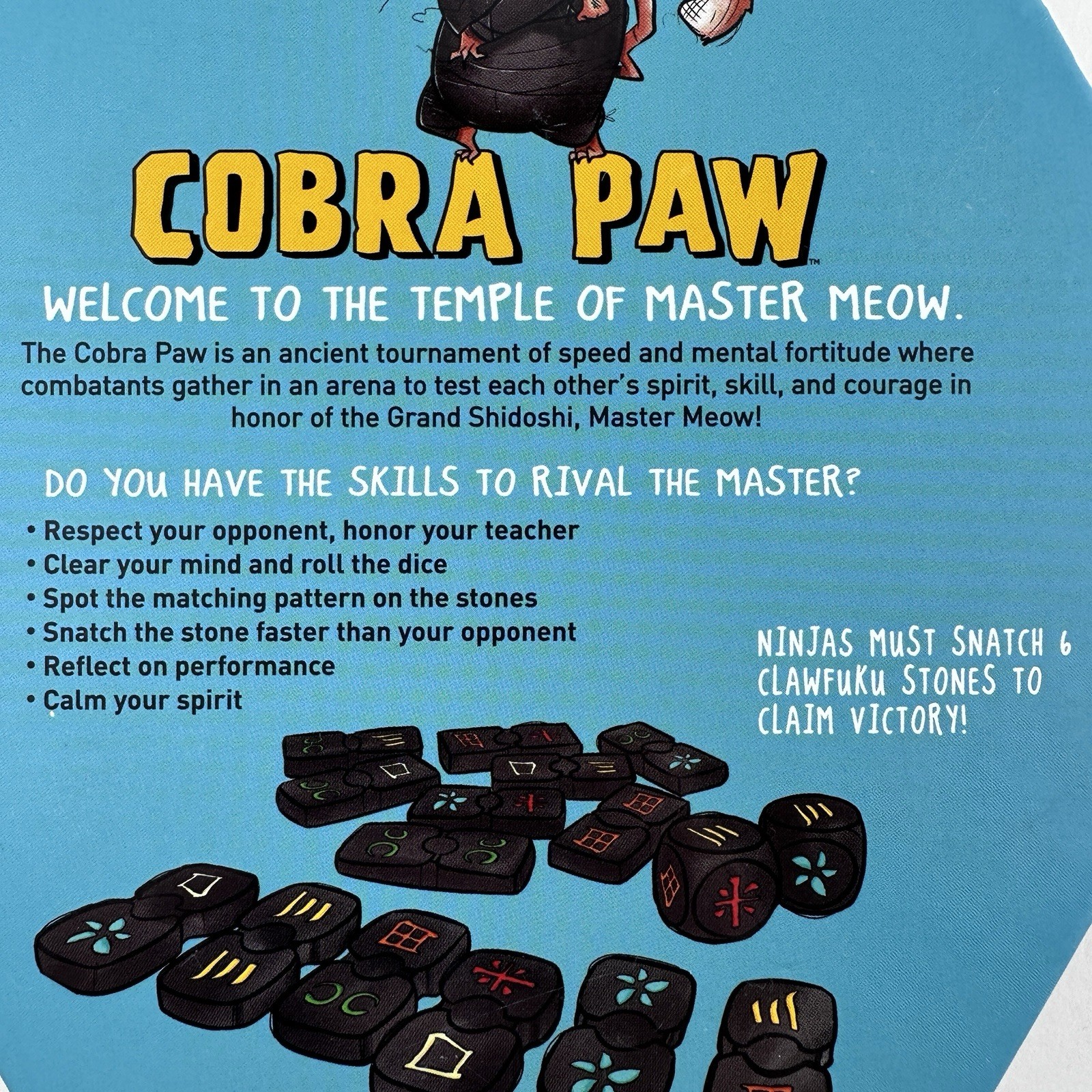 Cobra Paw The Ninja Tile Game by Bananagrams 2-6 Players COMPLETE