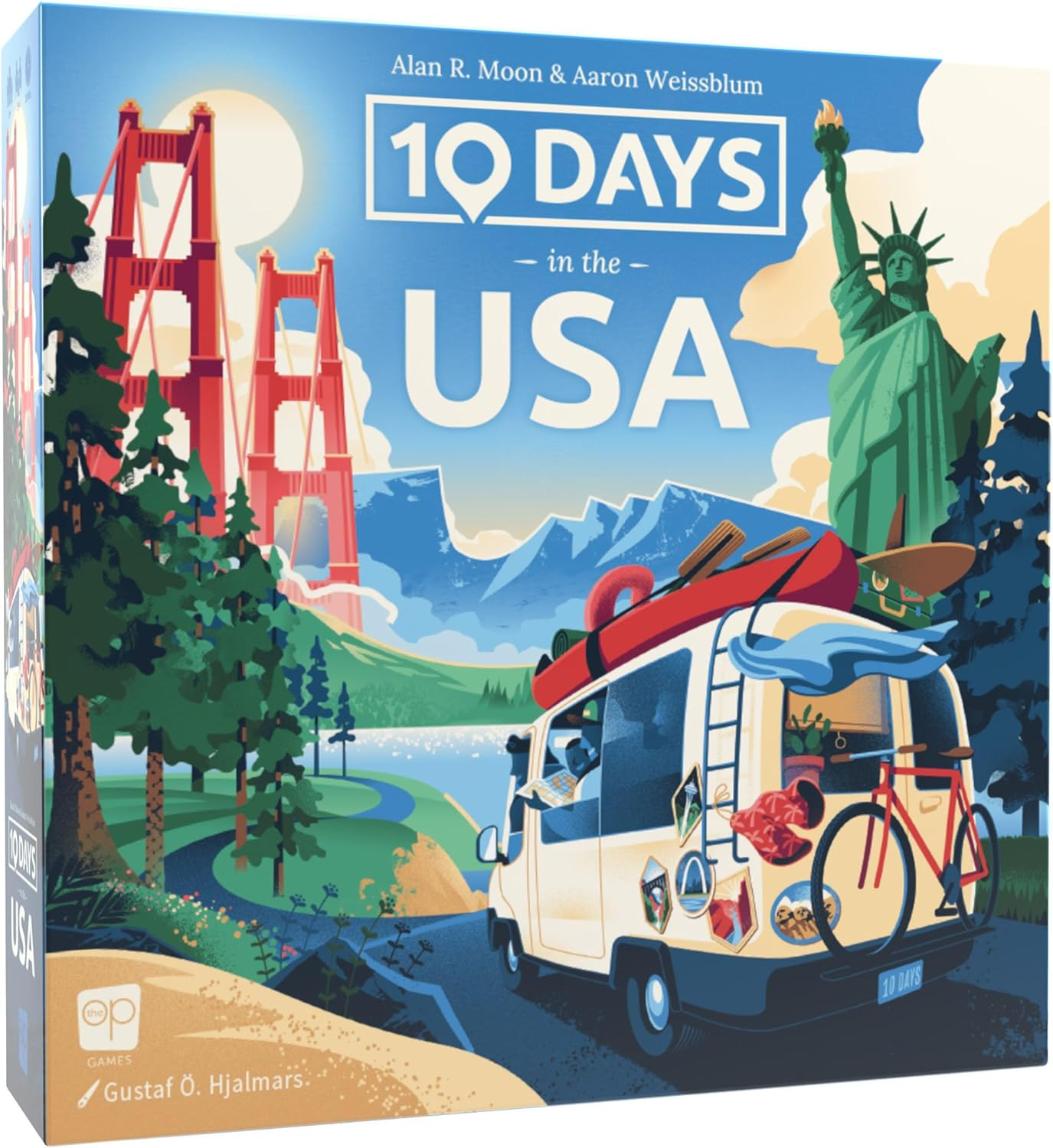 10 Days in the USA | Family Road Trip Board Game for All Ages | Designed by Alan