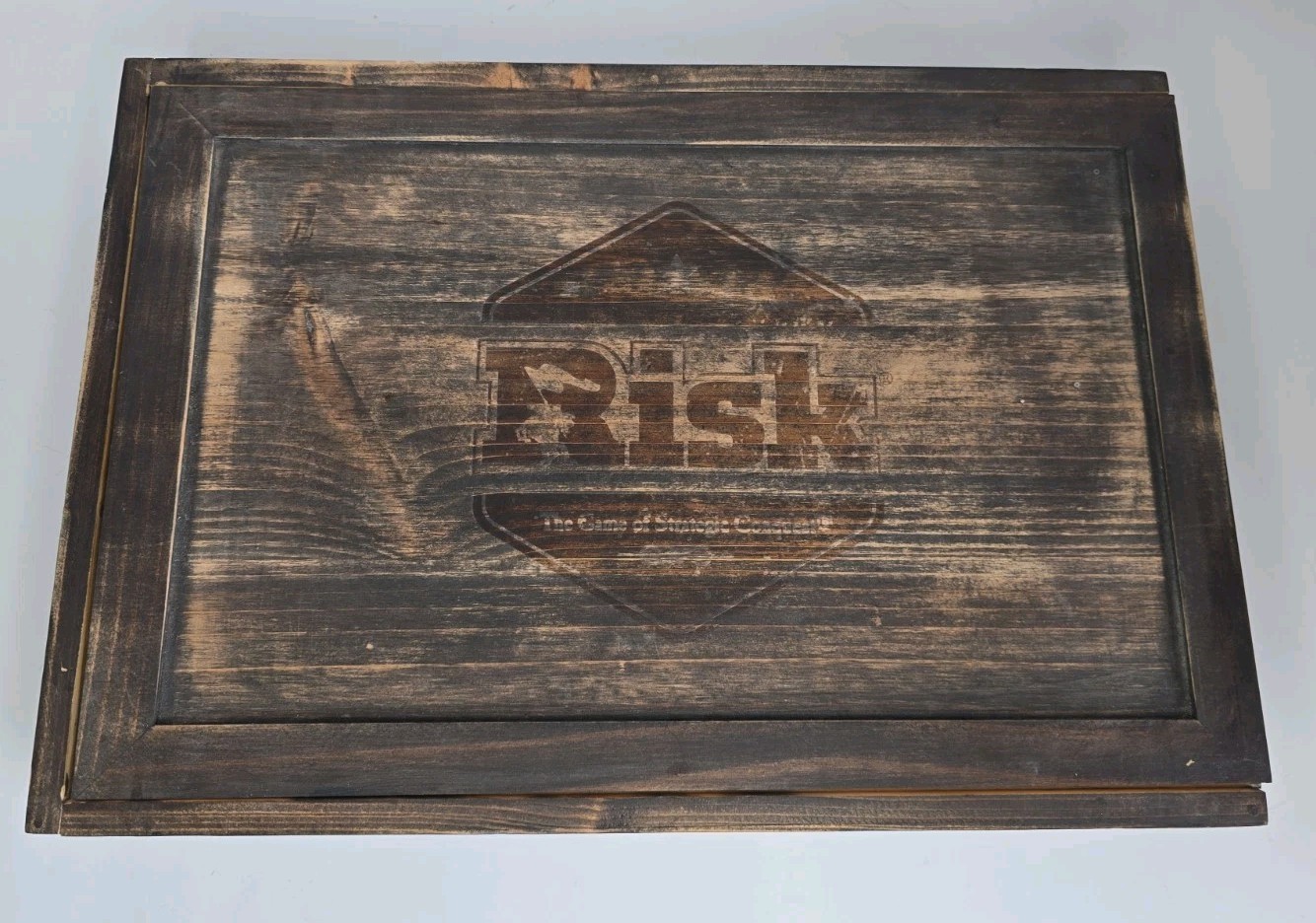2017 Hasbro Risk Vintage Bookshelf Edition Complete Wooden Strategy Board Game