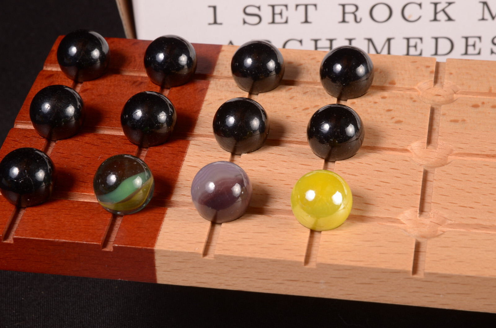 Rock Me Archimedes Lever Balance Strategy Game Marbles Brain Workshop Replaced