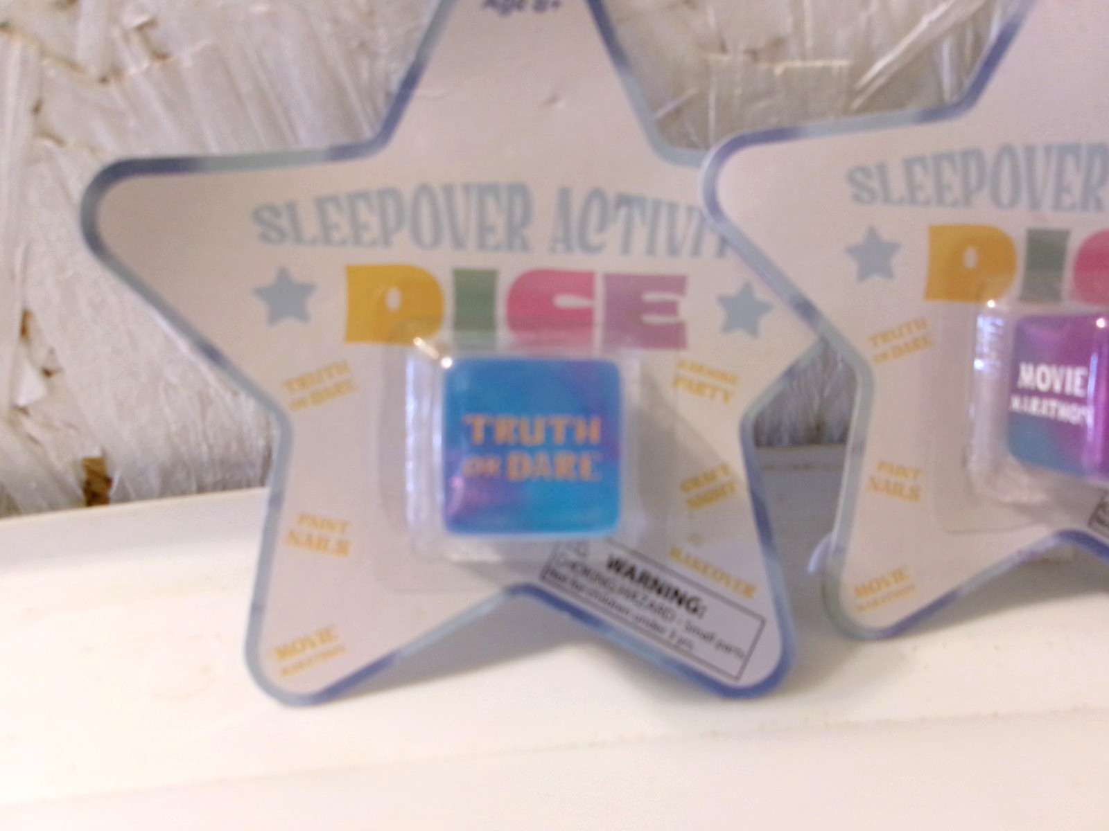 Made For Sleepover Activity Dice Game Truth or Dare Ages 8+ 2 Players, 2 each