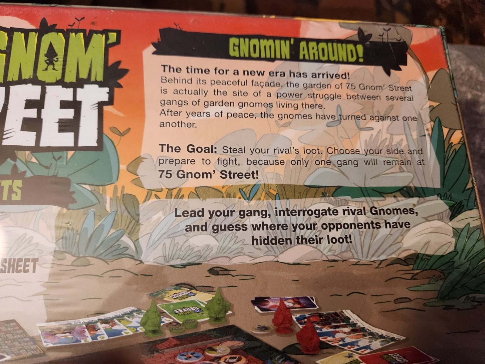 75 Gnom’ Street Board Game – New! Factory Sealed