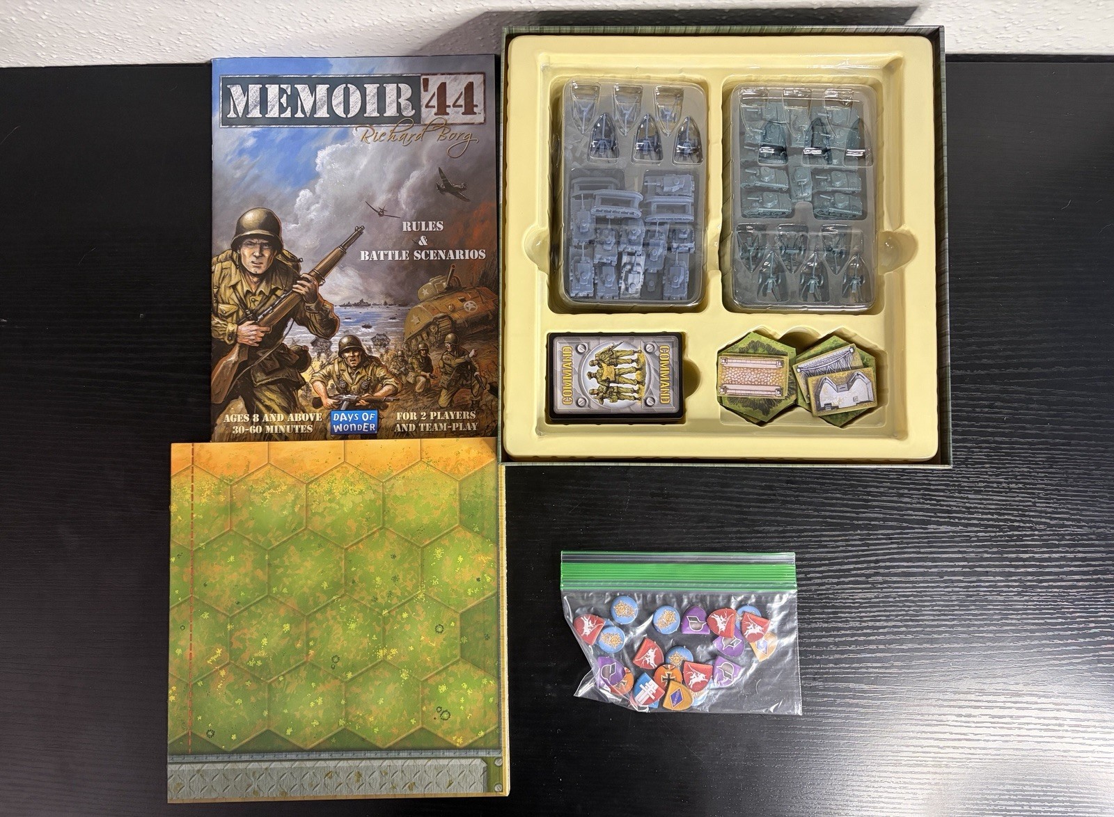 Memoir ’44 Board Game 2004 Days of Wonder Richard Borg Complete WWII