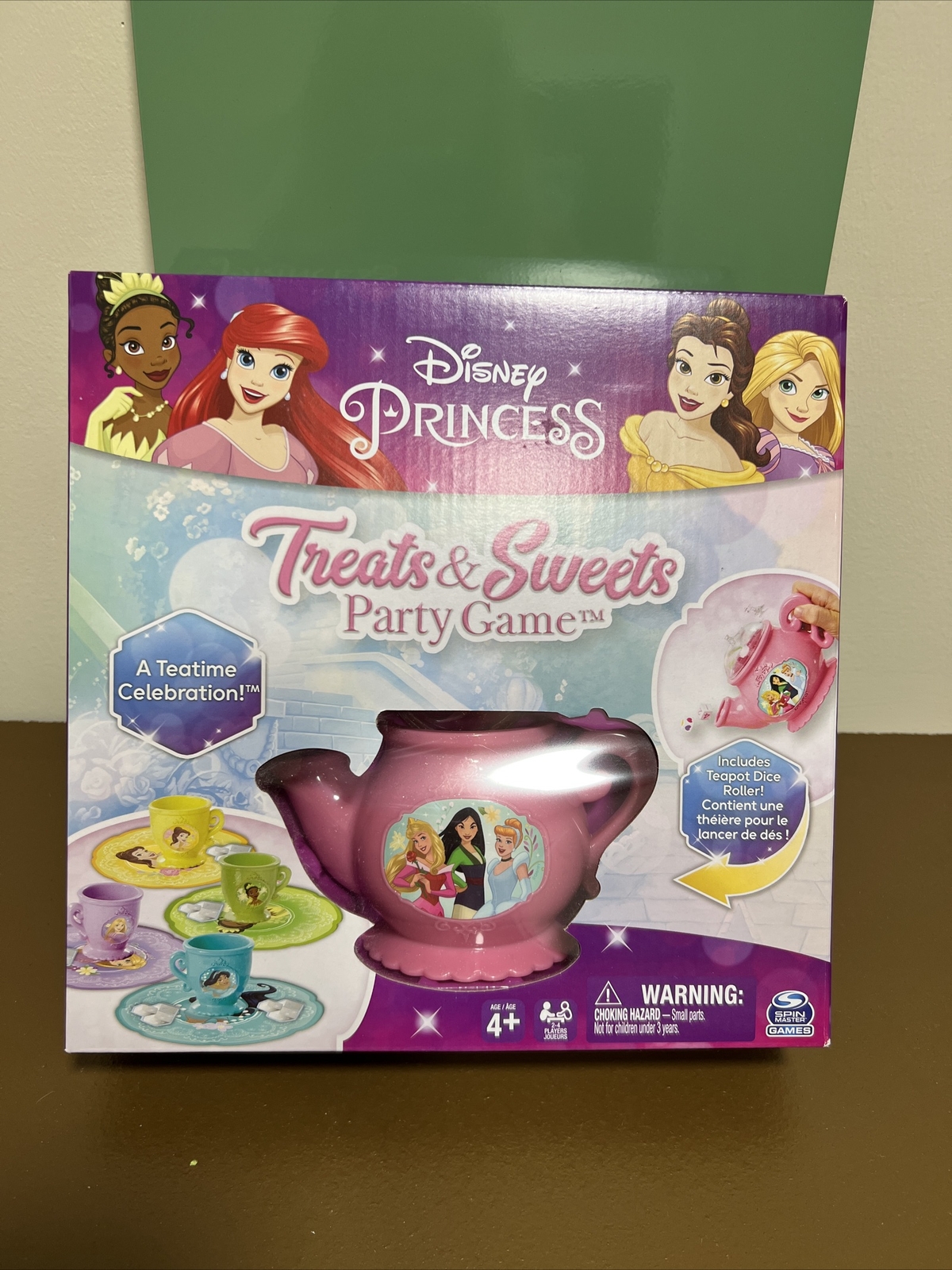 Disney Princess Treats & Sweets Teapot Tea Party Board Game Children Colorful 4+