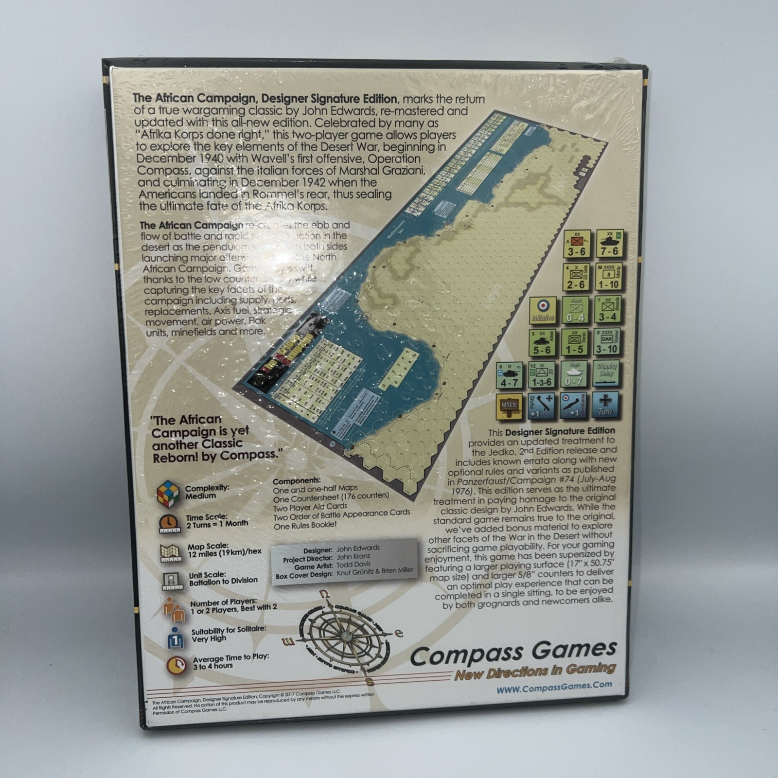 Compass Games: African Campaign, Designer Signature 2nd Edition