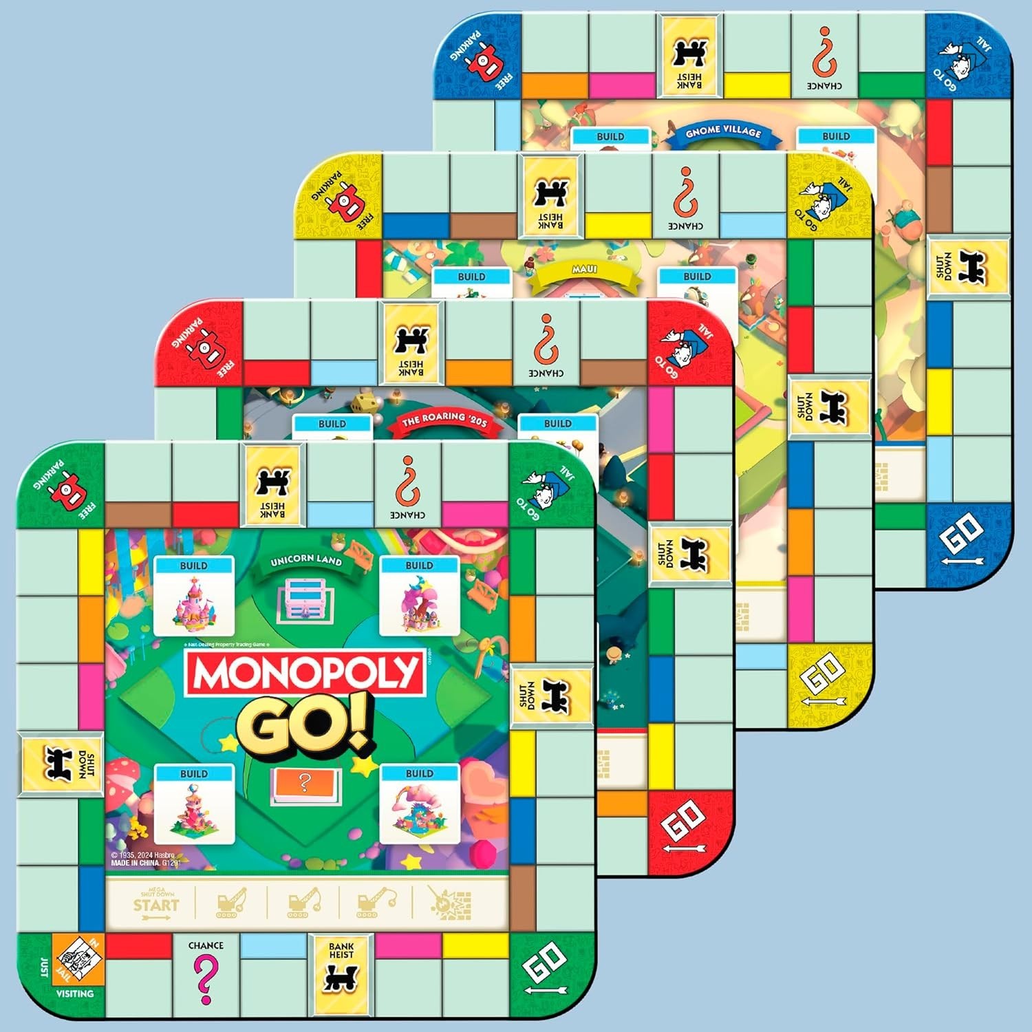 Monopoly GO! Board Game Inspired by Mobile Game Family Travel Game Ages 8+