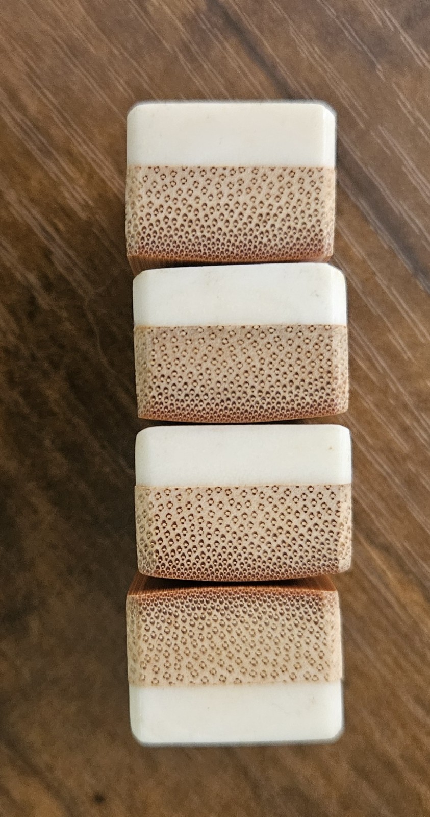 mahjong mahjongg mah jong mah jongg Bone Bamboo 4qty Tiles