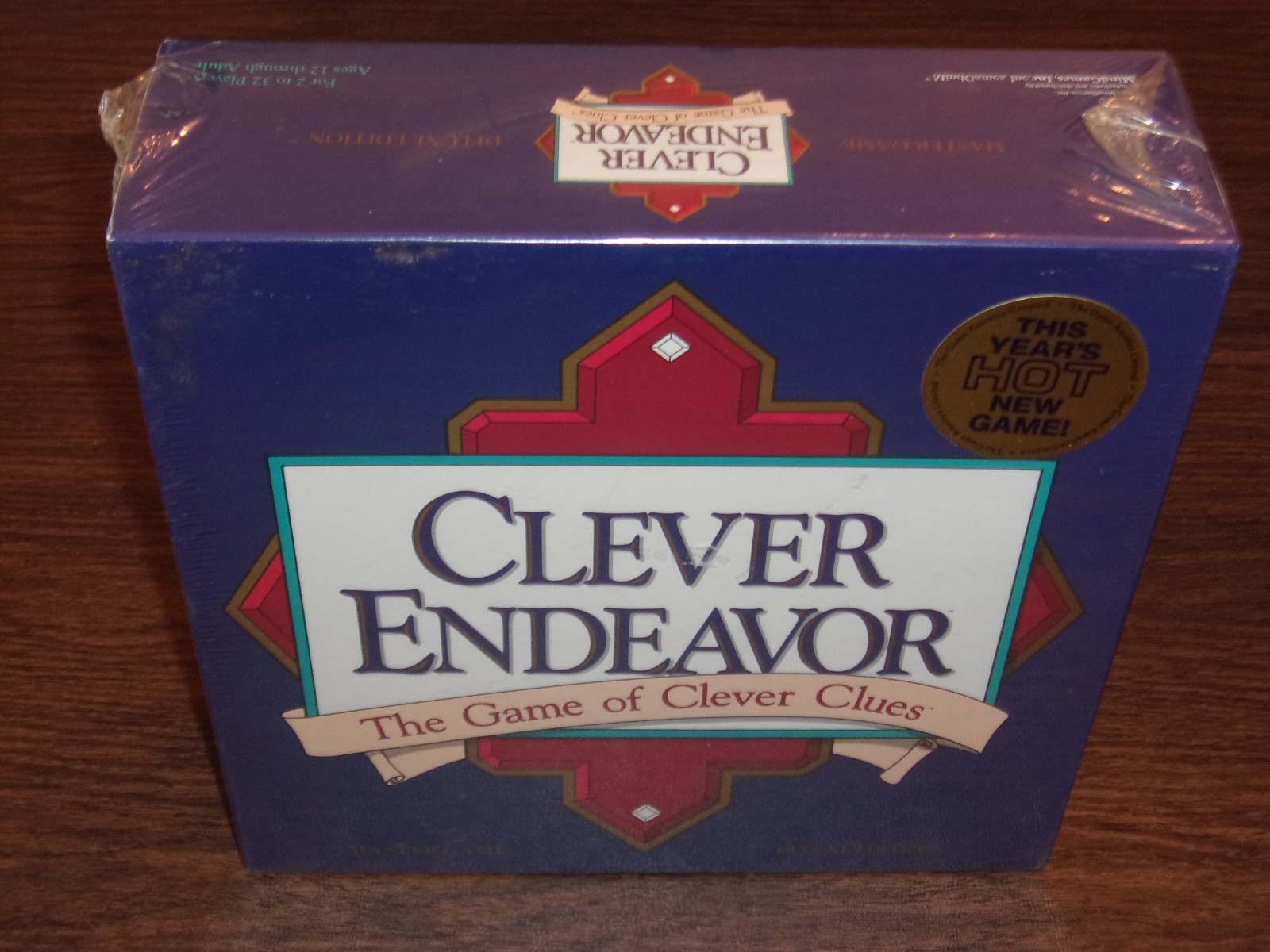 NIB 1989 Clever Endeavor The Game of Clever Clues Deluxe Edition Master Game