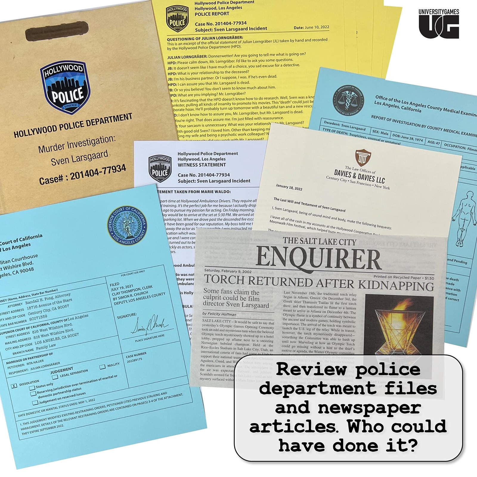 Murder Mystery Party Case Files: Murder Noir for 1 or More Players Ages 14 and