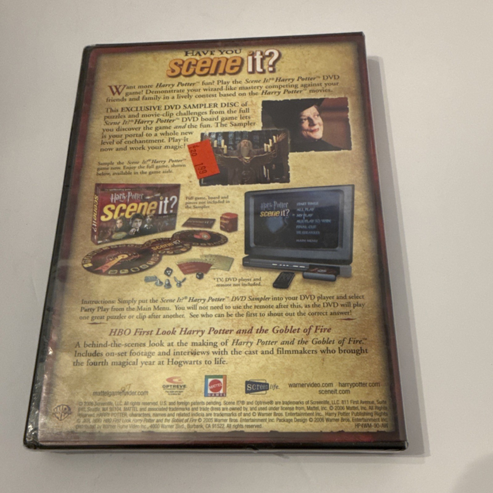 Screenlife Harry Potter Scene It? DVD Game Includes Bonus Feature Movie & TV