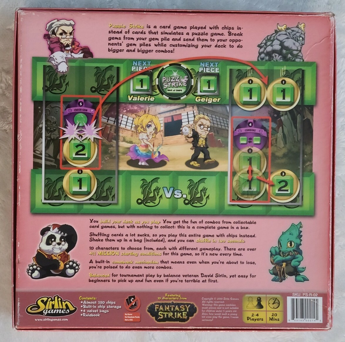 Puzzle Strike – Bag of Chips (Sirlin Boardgame) – Complete