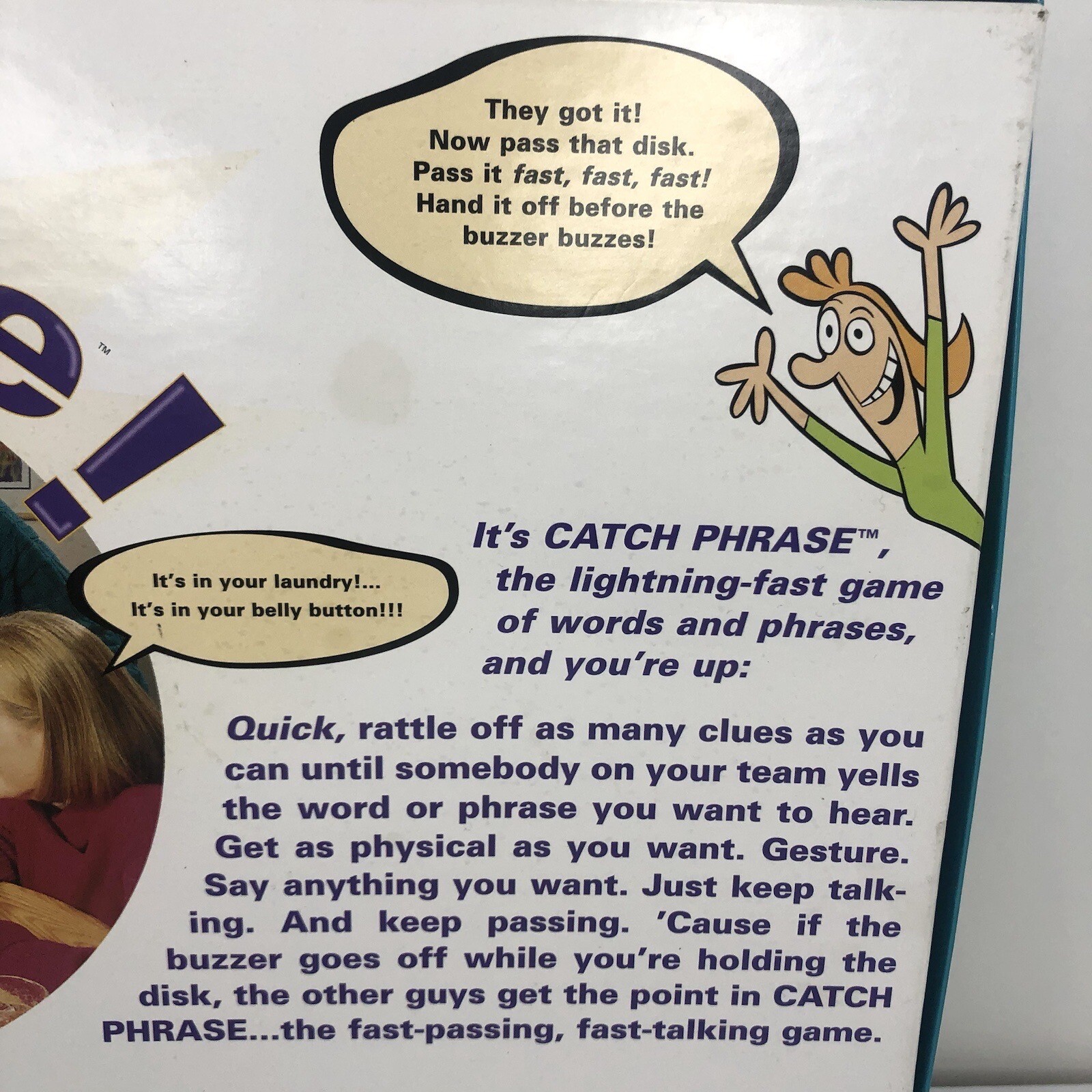 Catch Phrase Board Game Parker Brothers Vintage 1994 Works Missing 2 Discs