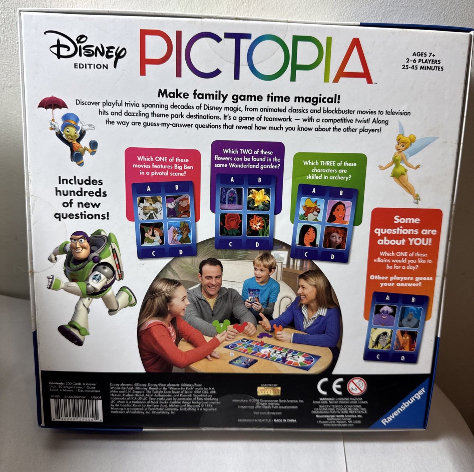 Pictopia Disney Edition The Ultimate Picture Trivia Family Game Ravensburger New