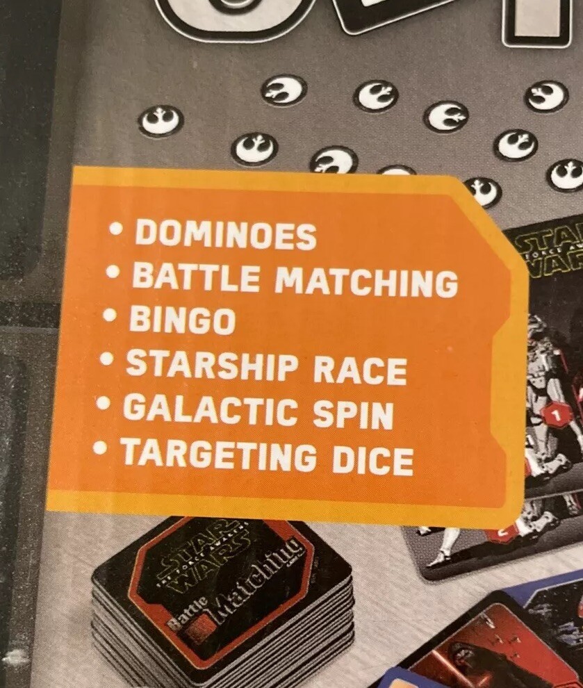 Star Wars 6 in 1 Games Dice by Wonder Forge – 2015 Edition – Complete!