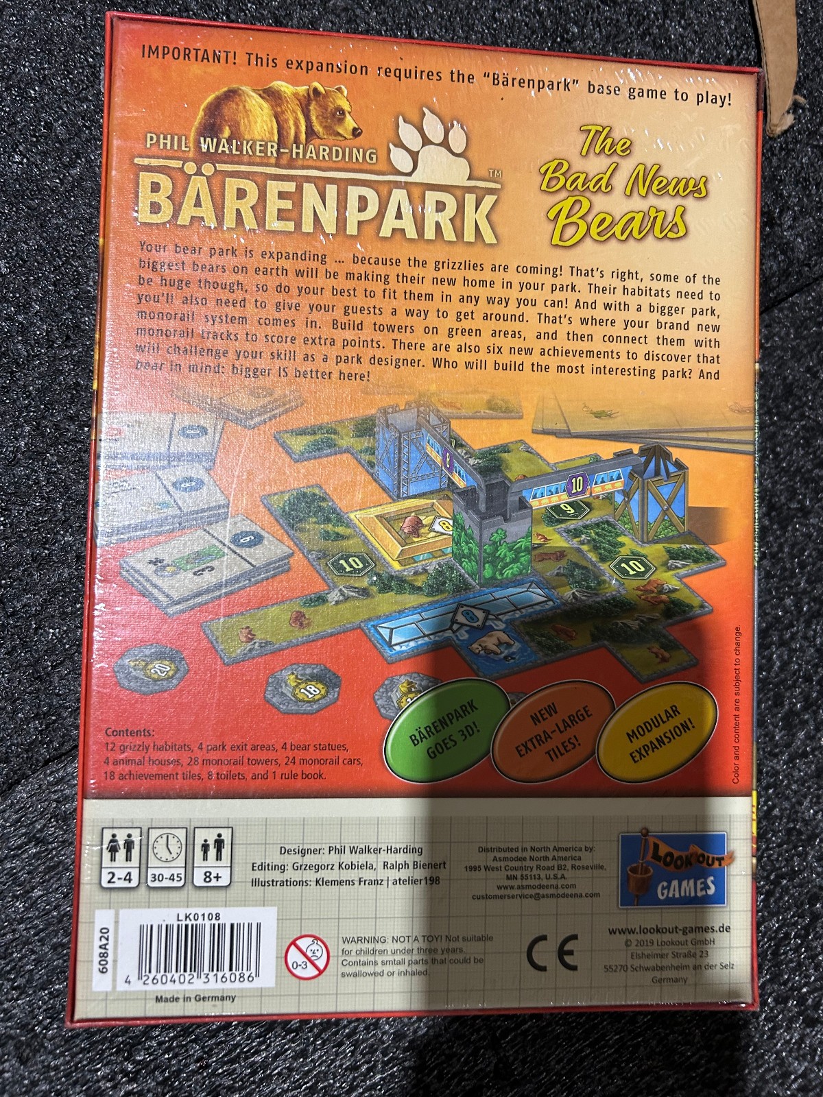 Barenpark: The Bad News Bears Expansion Board Game, Lookout Games