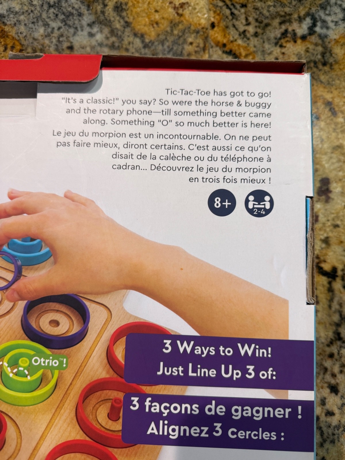 Otrio Deluxe Strategy Game By Marbles Brain Workshop Wooden Board 8+ Years, NEW!