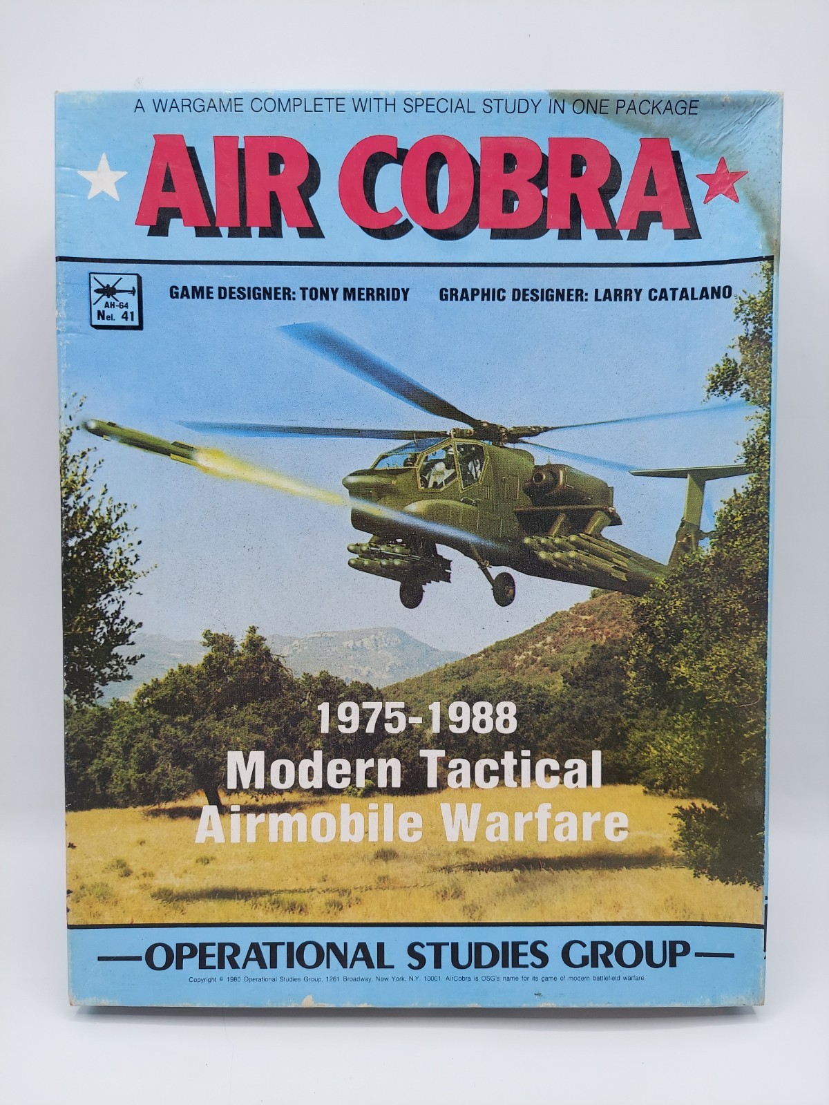 Unpunched Vintage 1980 AIR COBRA Operational Studies Group OSG War Game Complete