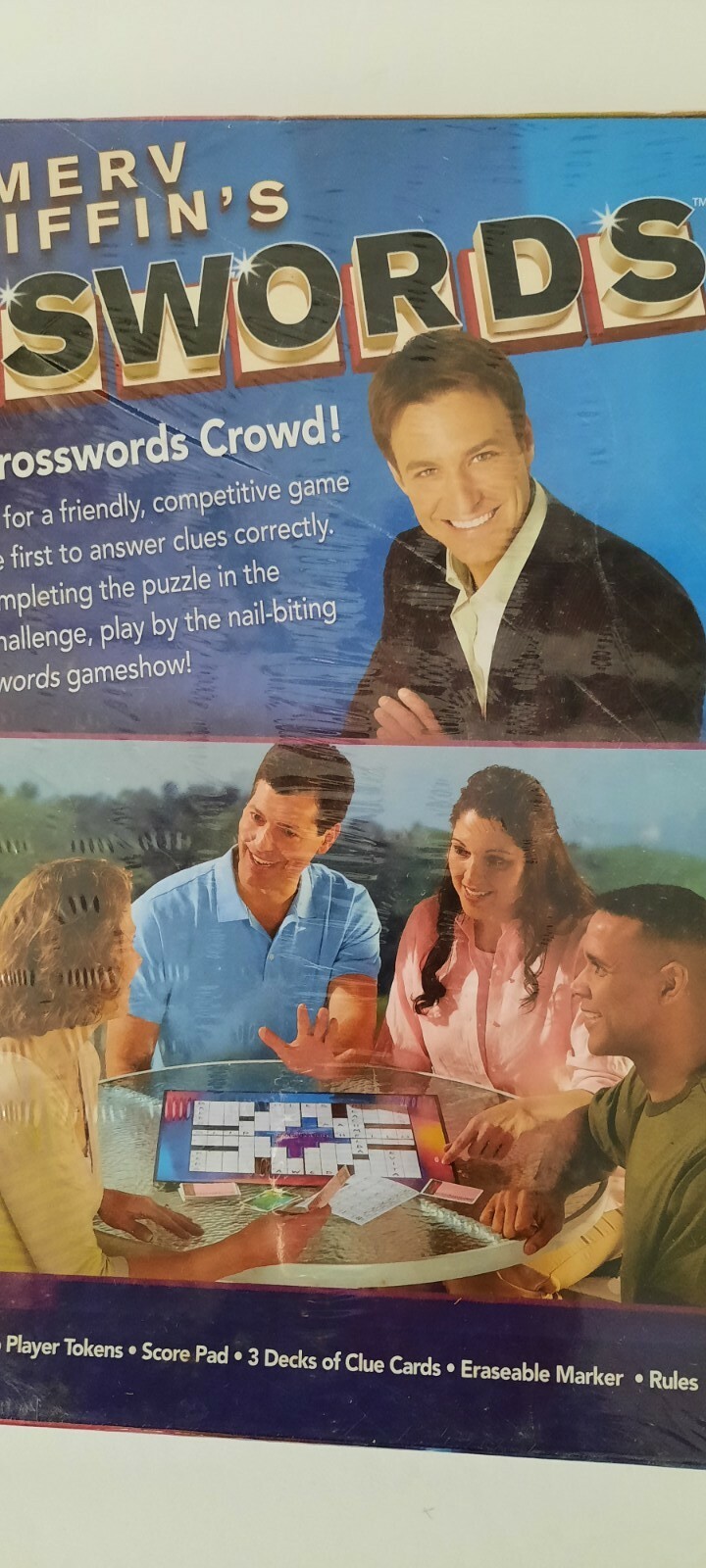 Merv Griffin’s Crosswords Social Wordplay Board Game 2008 Parker Brothers New