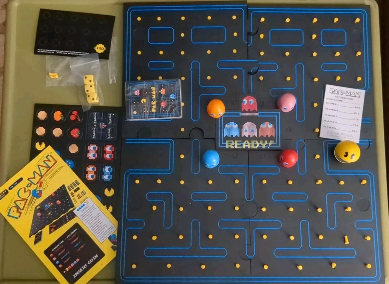 Pac-Man The Board Game Classic Retro Arcade Table Top Game 10 years – OPEN-CIB