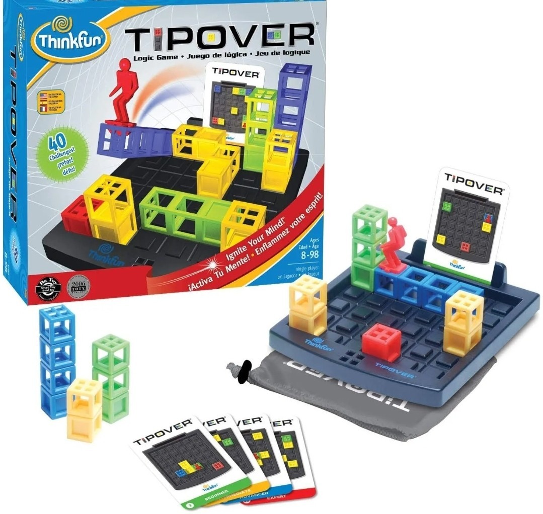 Thinkfun Tip Over Solitaire Strategy Brain Teaser Puzzle