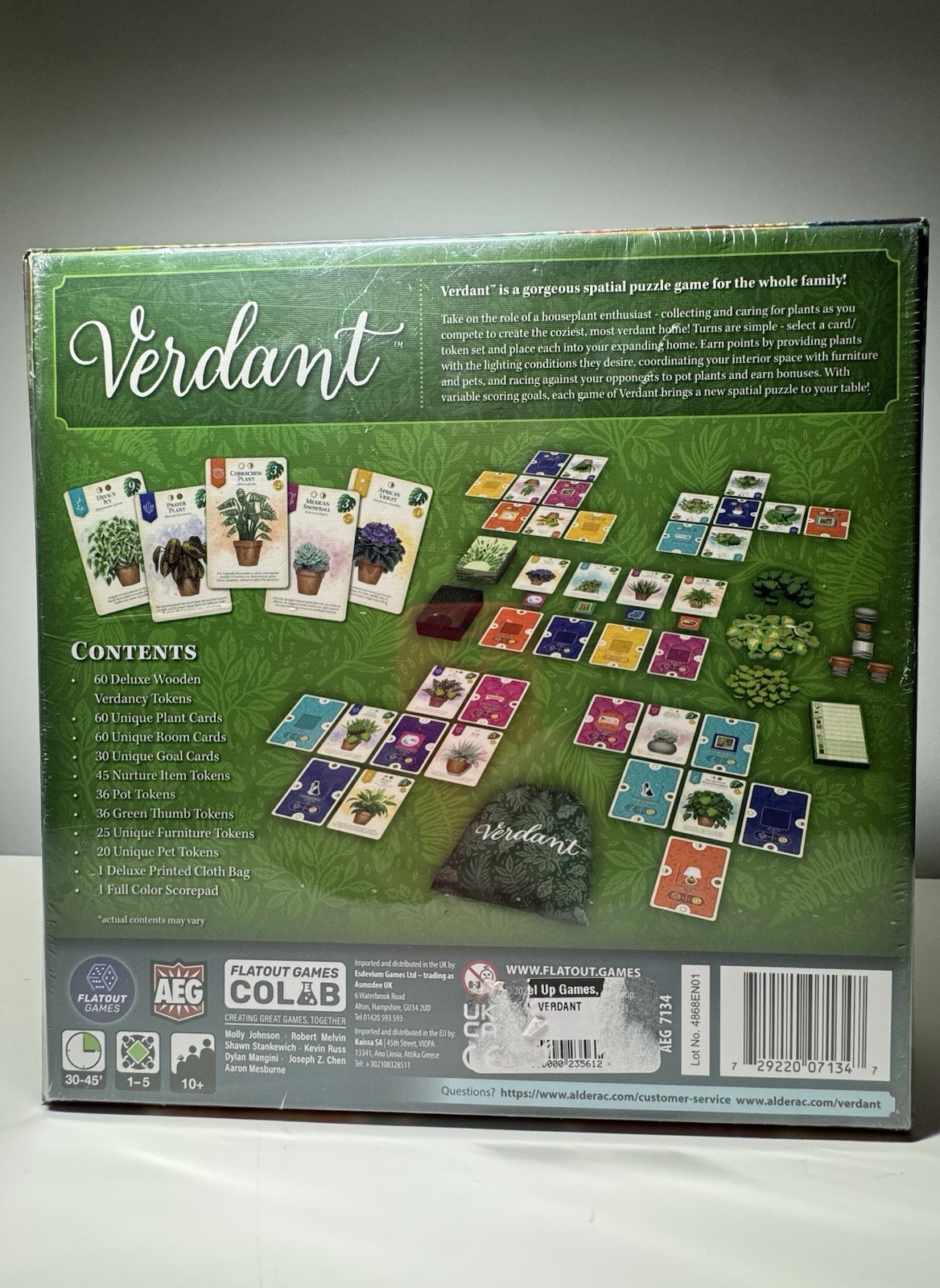 Verdant AEG Boardgame Box SEALED New