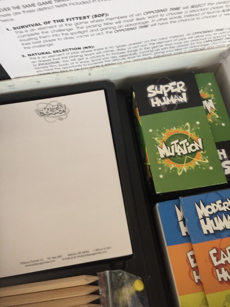 2308) Evolution Board Game – The Game That Evolves as You Play! COMPLETE
