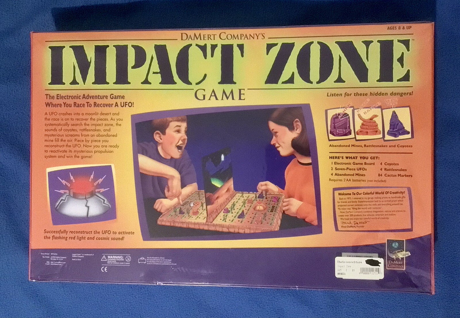 Impact Zone 1998 Board Game DaMert Vintage New And Sealed w/ Wear