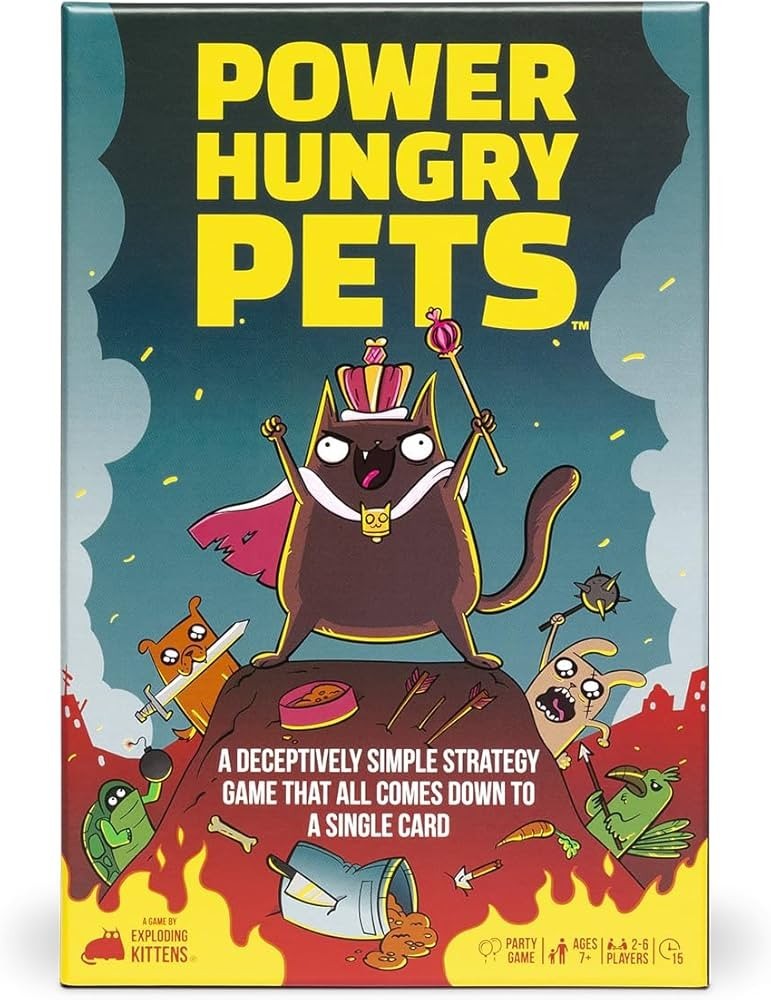 Exploding Kittens Power Hungry Pets 2-6 Players – Ages 7+ – 15 Minutes to Play