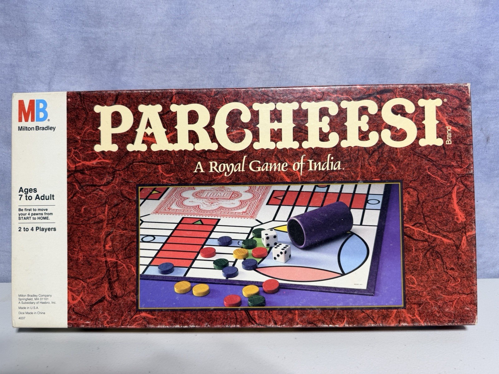Parcheesi Board Game 100% Complete by Milton Bradley 1989 Royal Game of India.