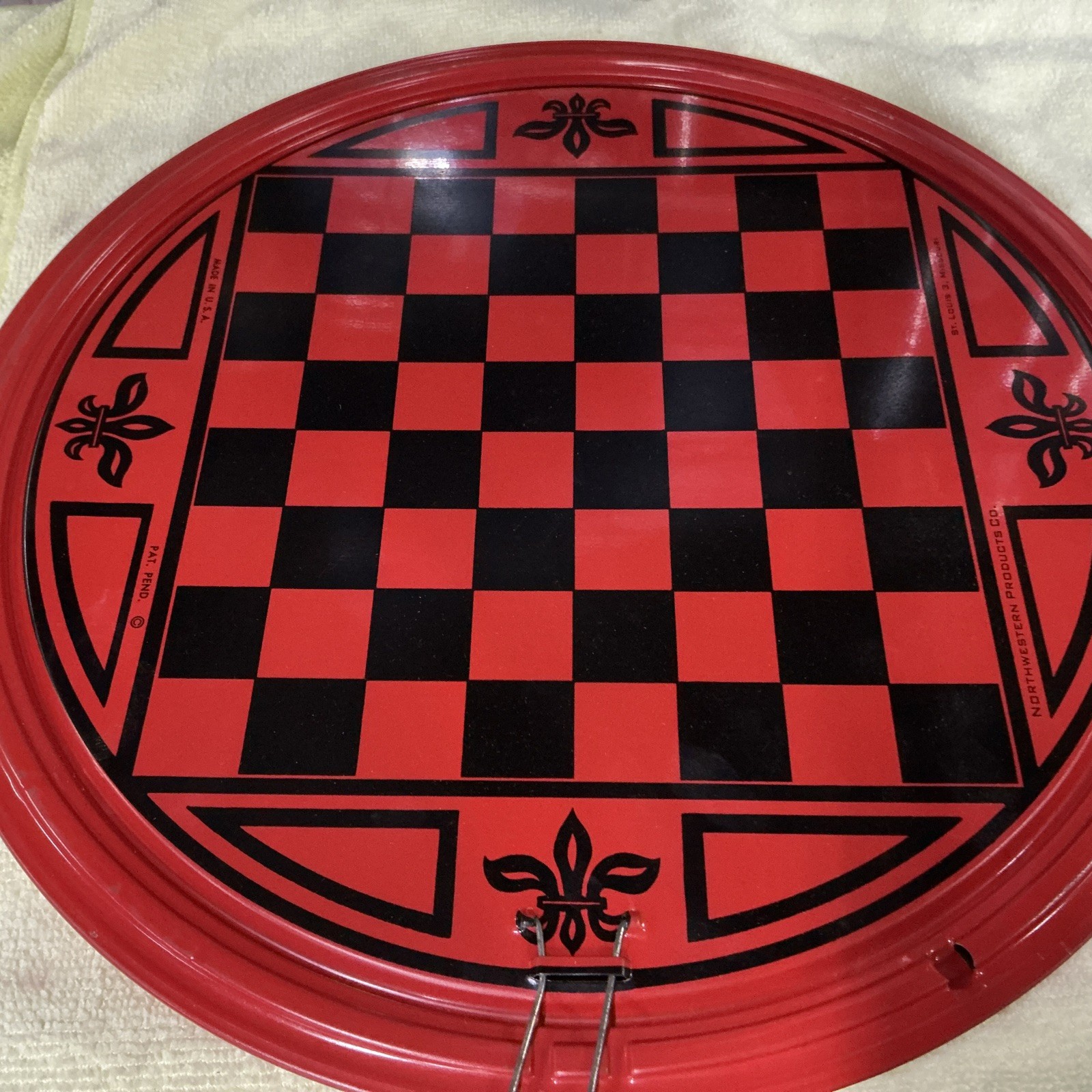 Vintage San Loo Junior Chinese Checkers Tin Litho Board Northwestern Products