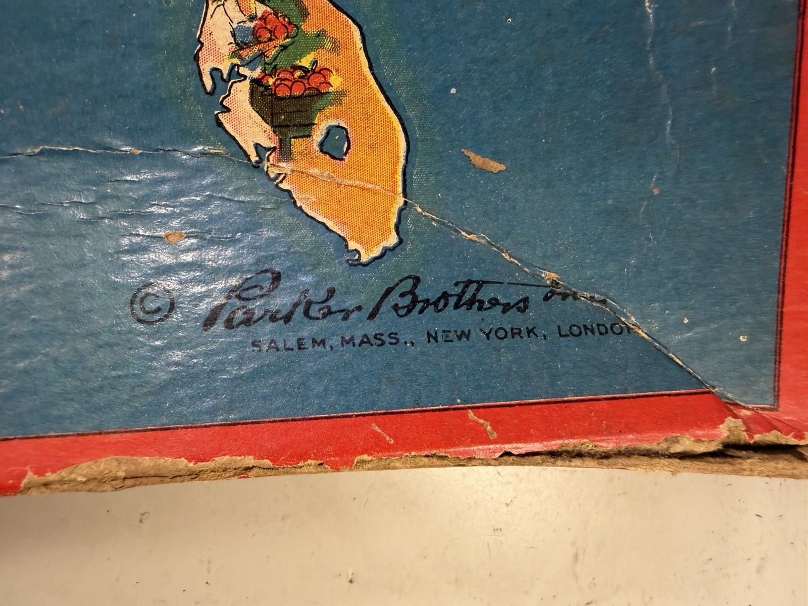 1935 Across The Continent Game – Parker Brothers – The United States Game