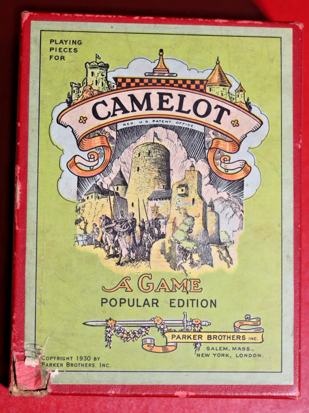 Vintage 1930’s Parker Brothers Camelot Board game Looks Complete