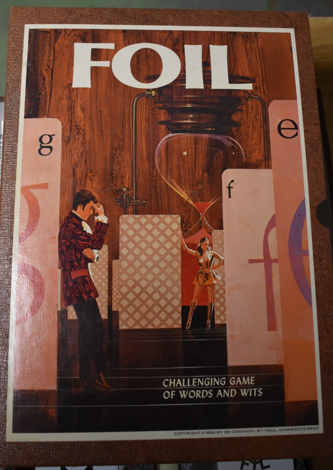 Vintage 1970 FOIL 3M Bookshelf Game of Words and Wits – Complete