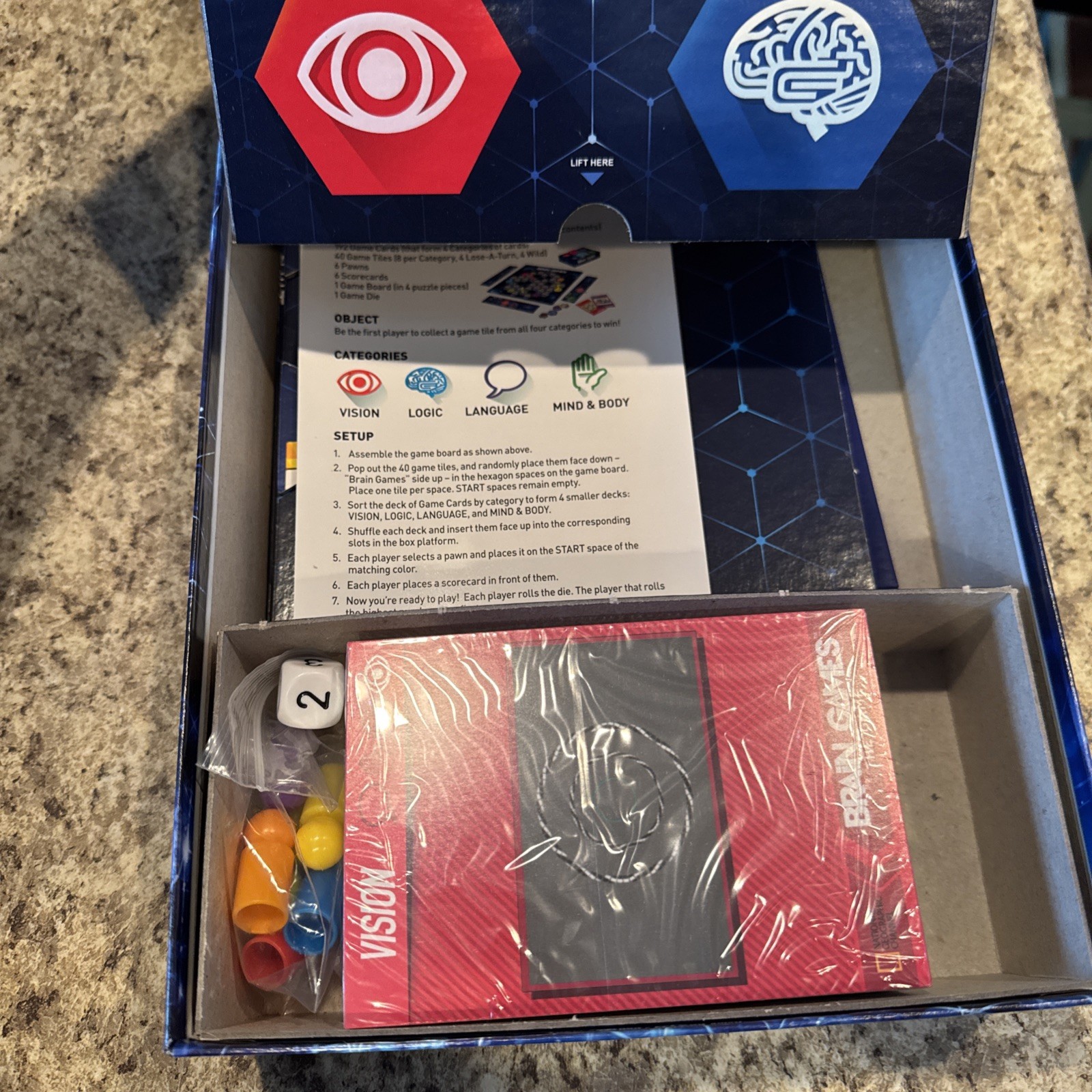 Brain Games The Game National Geographic TV Show Board Game 2015 complete