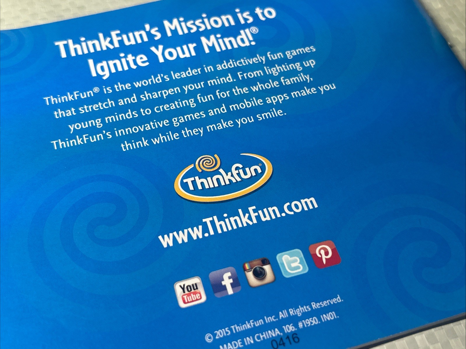 ThinkFun Code Master Instruction Manual & Solutions Booklet Programming