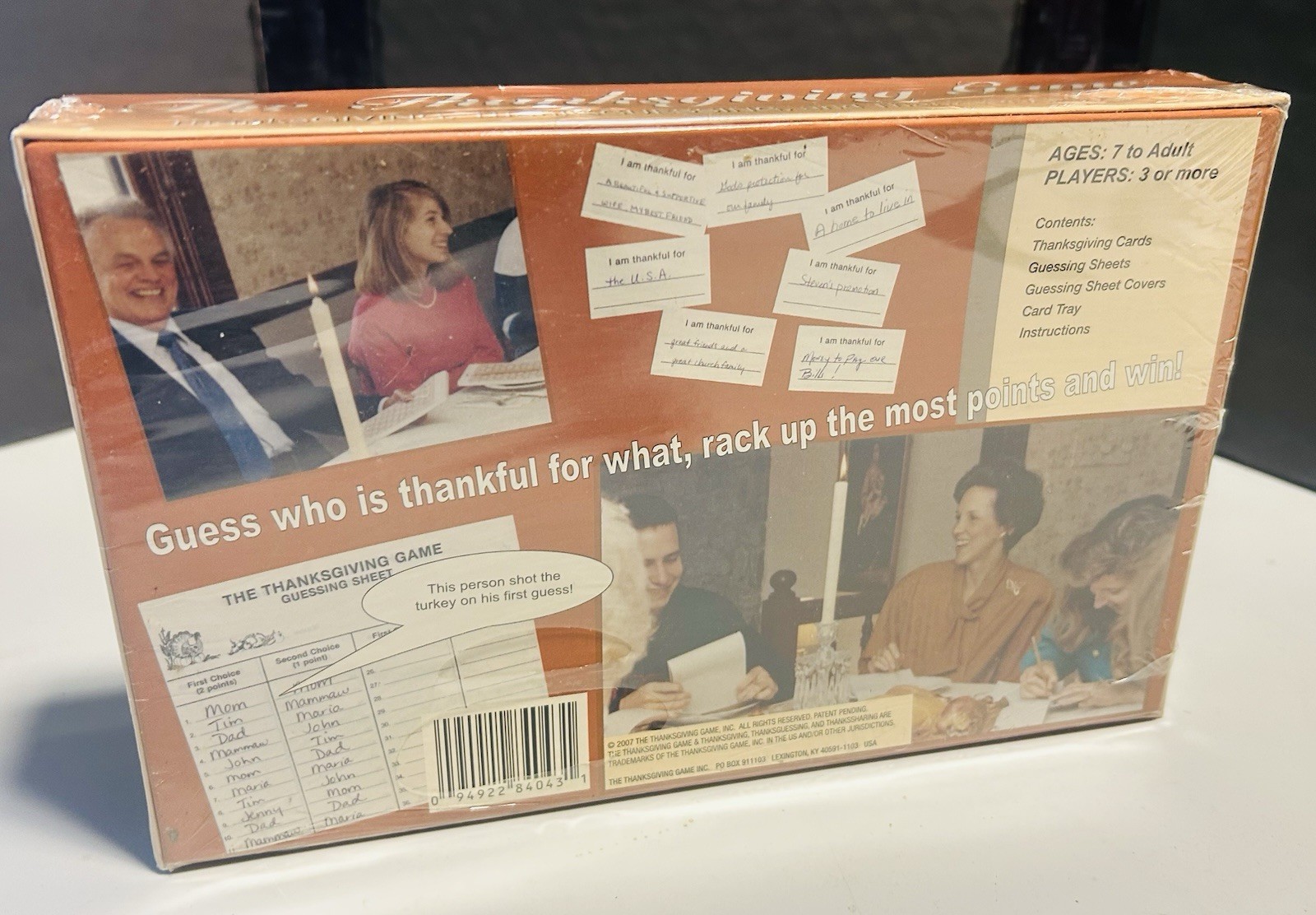 The Thanksgiving Game ThanksGuessing, ThanksSharing New Factory Sealed