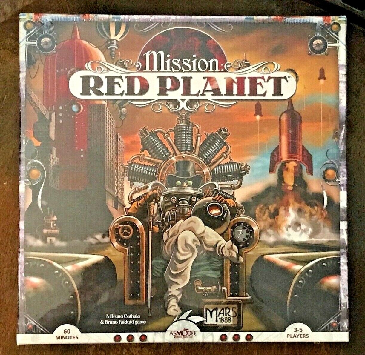Asmodee Games: Mission Red Planet Board Game NEW in SHRINK OOP 1st Edition