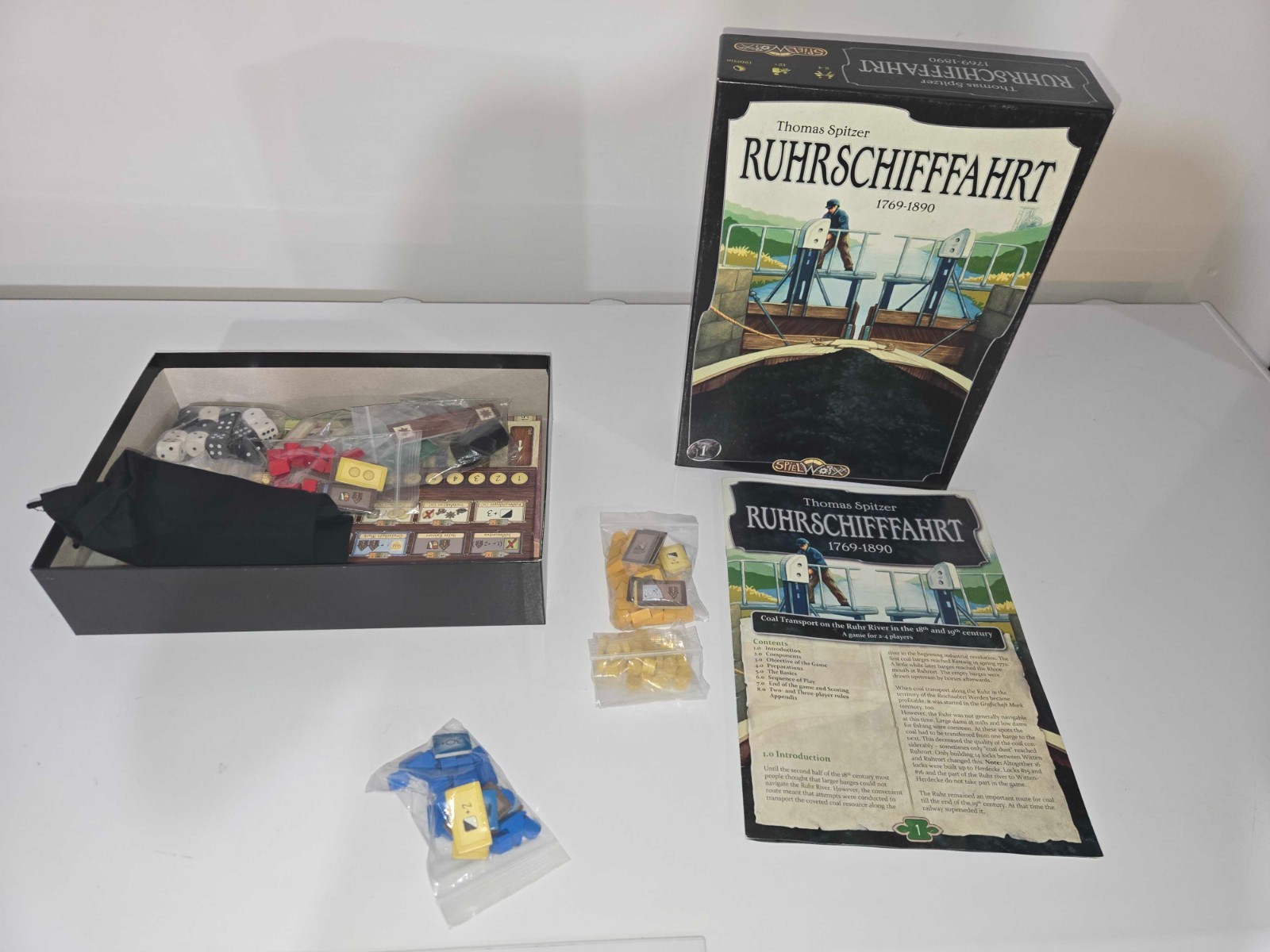 Ruhrschifffahrt 1769-1890 Board Game, Great Condition!