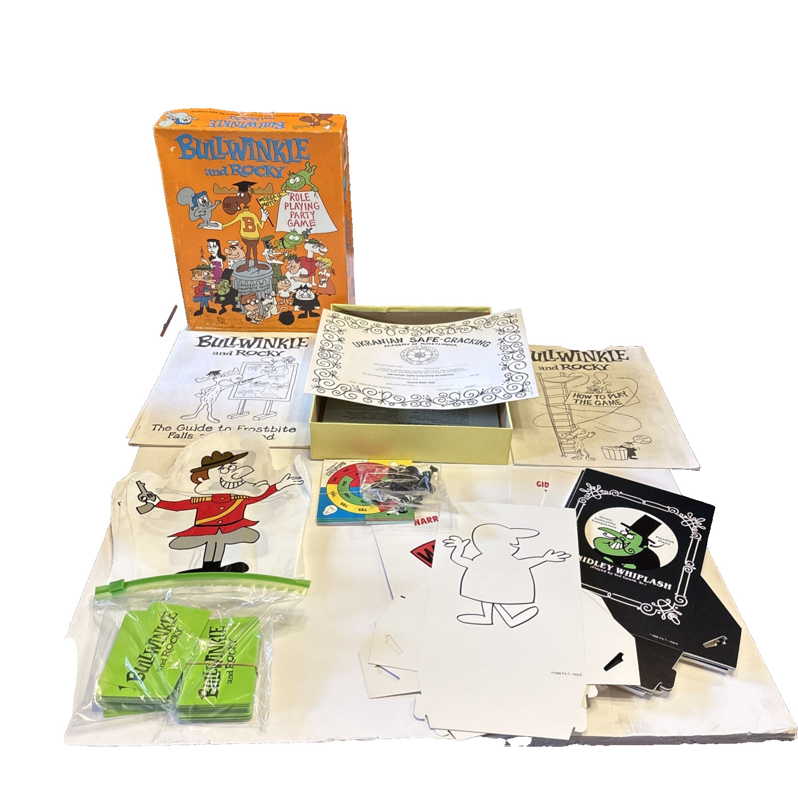 BullWinkle and Rocky Role Playing Party Game 1988 TSR
