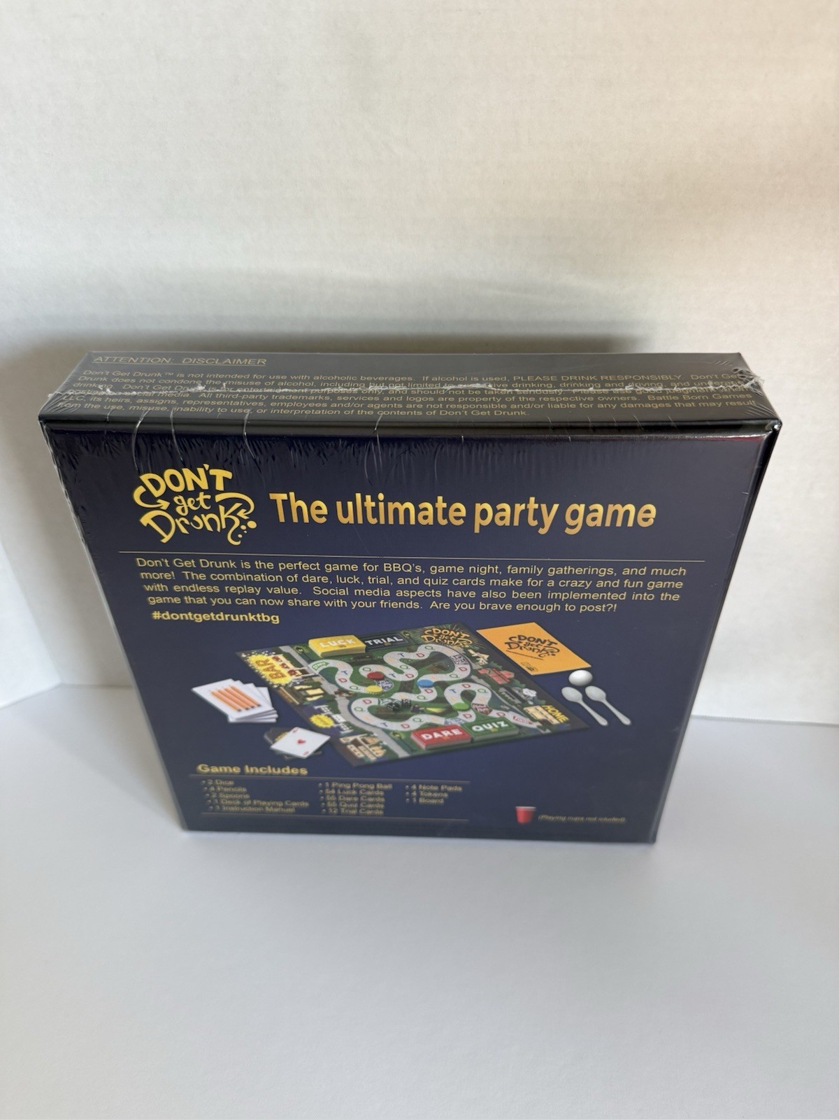 Don’t Get Drunk The Ultimate Party Board Game Envy Born Games NEW SEALED NIB